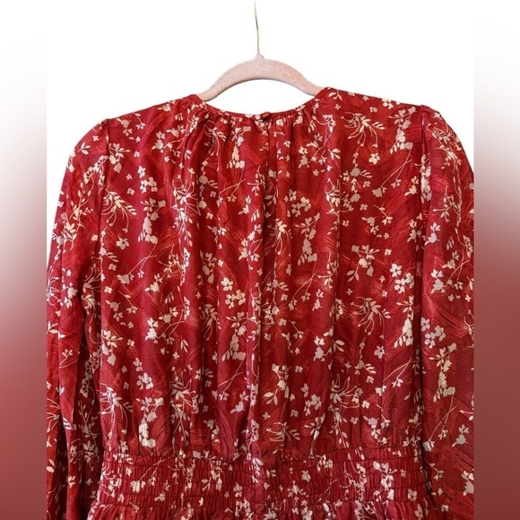 Lulus Floral Print Smocked Mini Dress size M - Picture 8 of 10